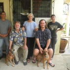 2016 Crew Left to right: Jari Lopez, Scott Fedick with Ixpai, Anabel Ford, Aren Pageler with K'aaxil, and Julia Longo